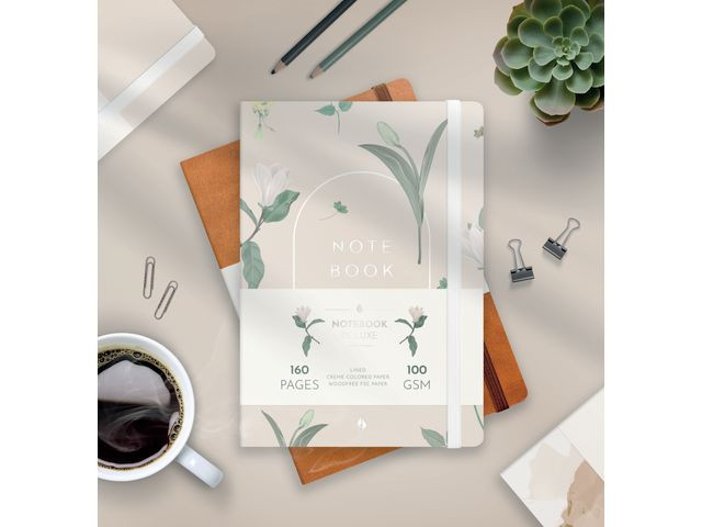 Notatbok Burde Deluxe A5 Floral