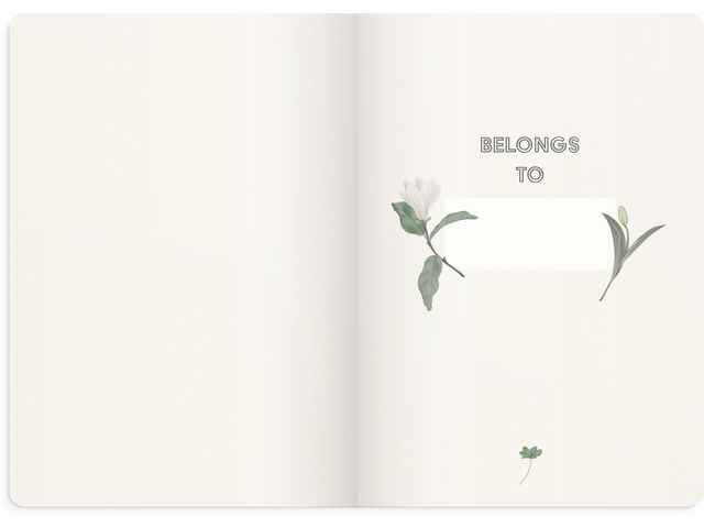 Notatbok Burde Deluxe A5 Floral