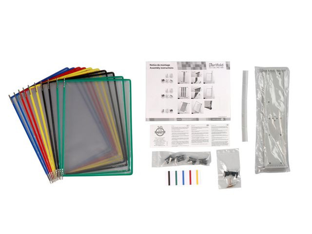 Veggstativ Tarifold A4 10 Lommer Ass Far