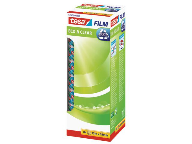 BildeTape Tesa Eco&Clear 19Mmx3M (8 stk)