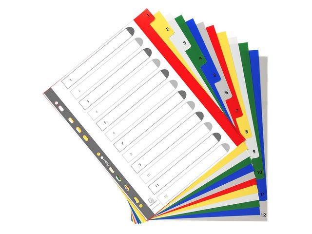 Register Exacompta A4+ 1-12 Assortert