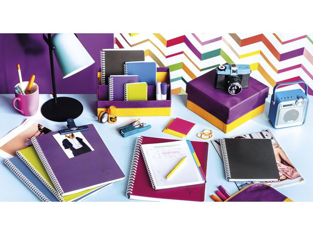 Notatbok Clairefontaine A5+ Pp Inde Lin (5 stk)