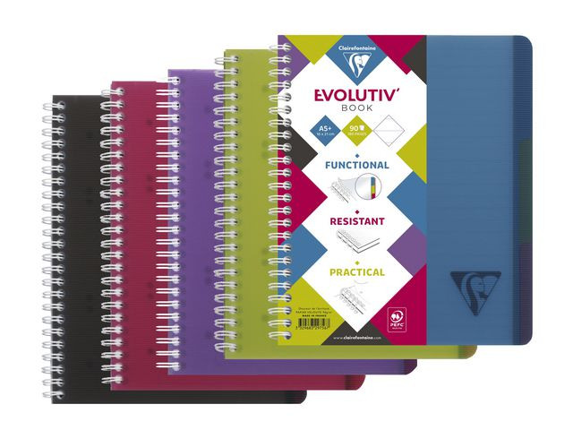BildeNotatbok Clairefontaine A5+ Pp Inde Lin (5 stk)