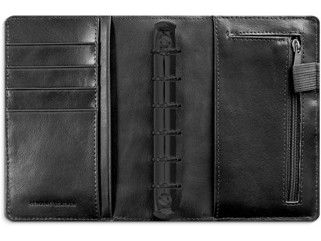 Planlegger Burde Compact Skinn A7 Sort