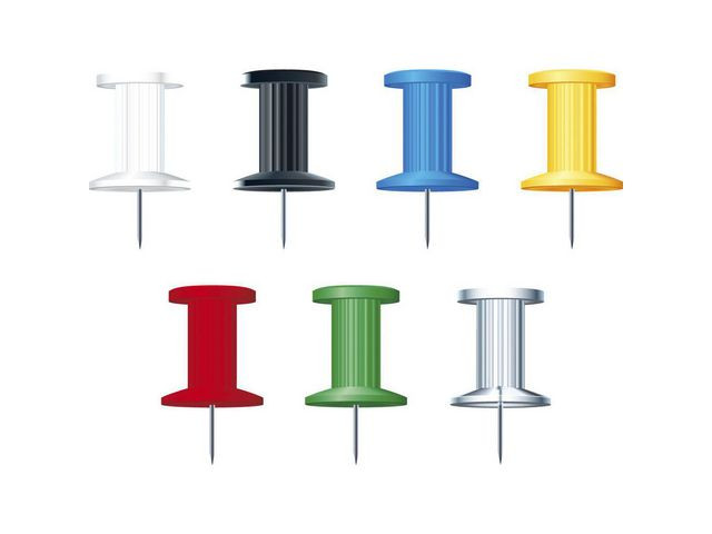 Kartnåler Exacompta 10X7Mm Asso (25 stk)