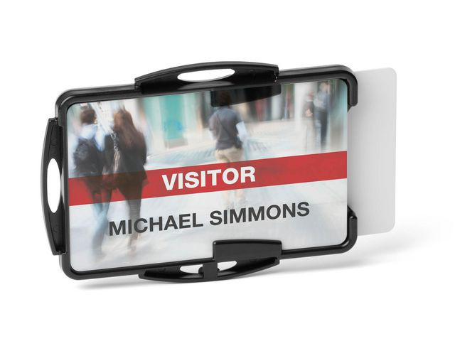 Kortholder Durable Eco Dobbel Sort (10 stk)