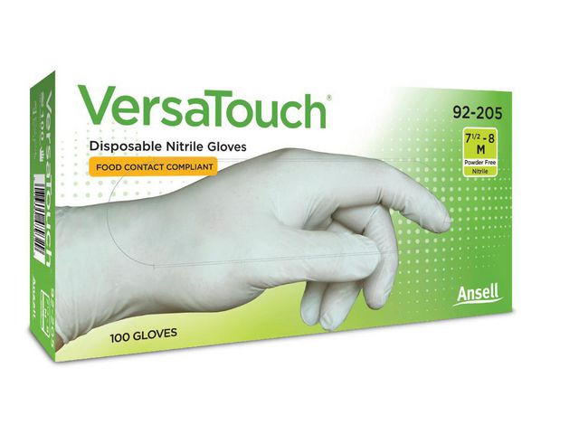 Hanske Versatouch 92-205 7 Hvit (100 stk)