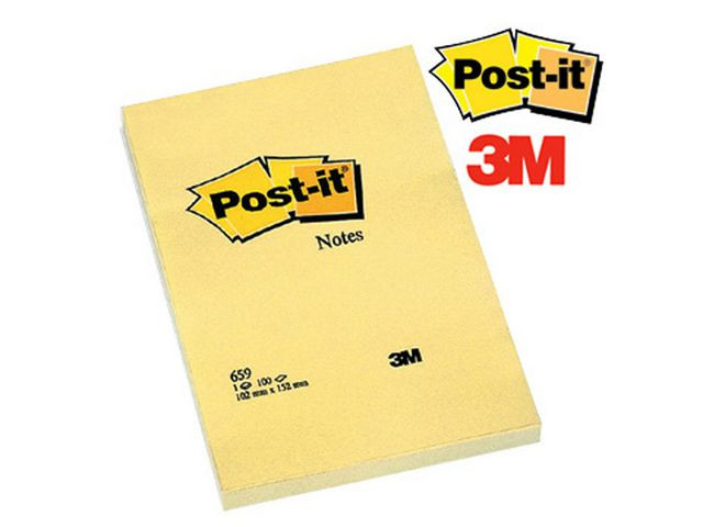 Notatblokk Post-It 102X152 Cy (6 stk)