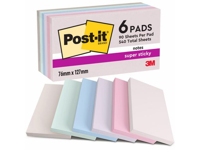 BildeNotatblokk Post-It Ssn 76X127 Soulful (6 stk)