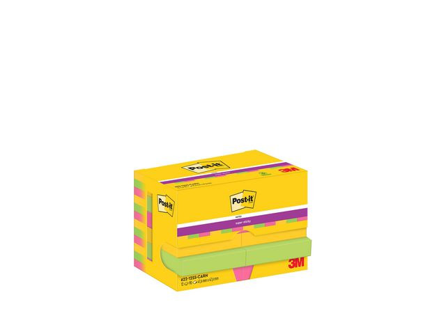 BildeNotatblokk Post-It Ssn 48X48 Carival (12 stk)