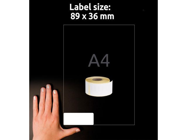 Etikett Avery Adresse 89X36Mm (520 stk)