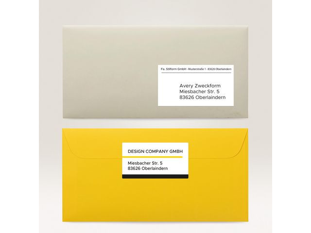 Etikett Avery Adresse 89X36Mm (520 stk)