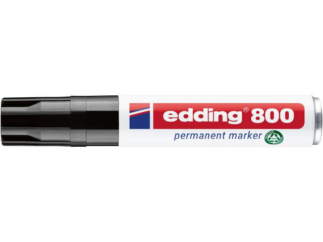 Merkepenn Edding 800 Skrå Sort (5 stk)