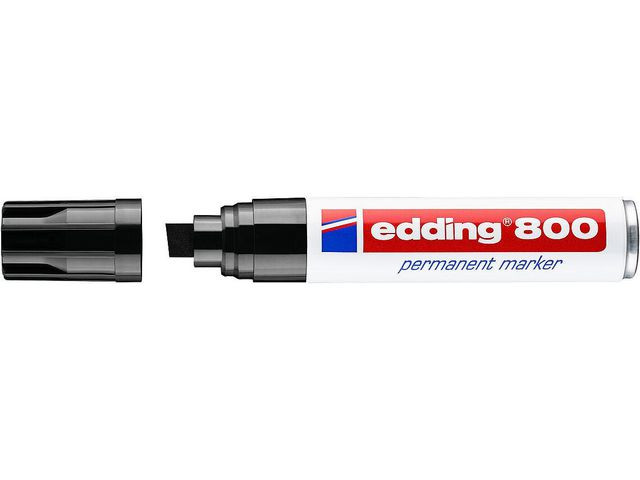 Merkepenn Edding 800 Skrå Sort (5 stk)