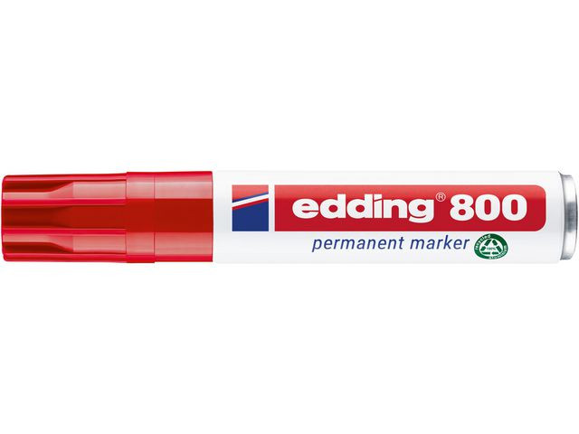 Merkepenn Edding 800 Skrå Rød (5 stk)