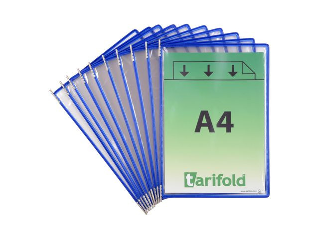 Lomme Tarifold A4 Pp Blå (10 stk)