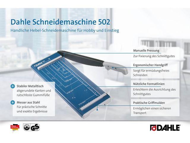 Skjæremaskin Dahle 502 A4 Giljotin