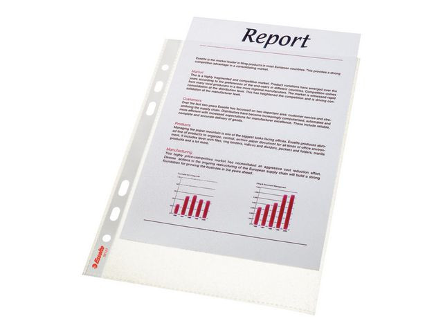 Plastlomme Esselte A5 Topp Prem 75My (10 stk)