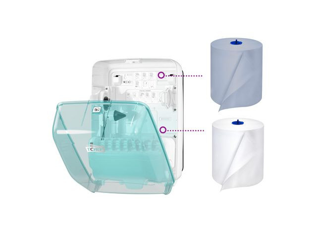 Dispenser Tork W6 Håndtørk Hvit/Turkis