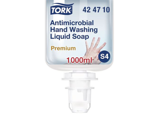 Håndsåpe Tork Antimikrobiell Flyt. S4 1L