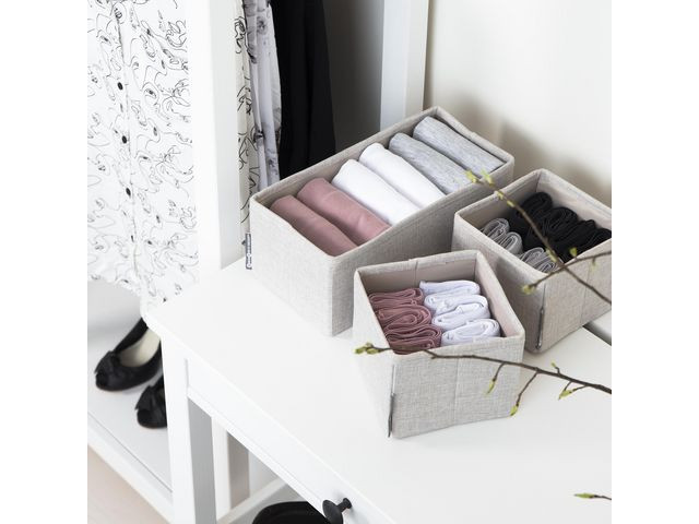 Skuffeinnsats Bigso 3 Deler Beige (3 stk)