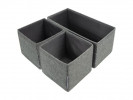 Skuffeinnsats Bigso 3 Deler Grå (3 stk)