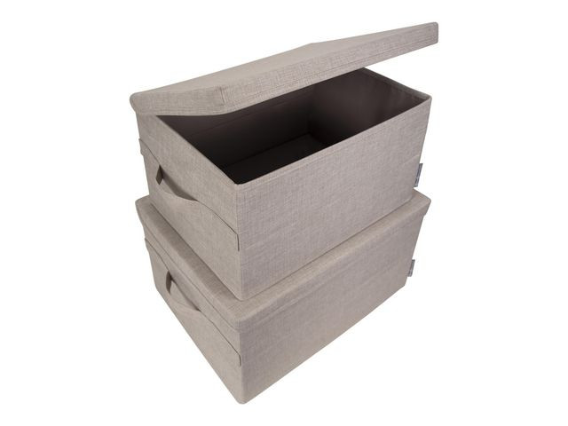 Oppbevaringsboks Bigso M/Lokk M Beige