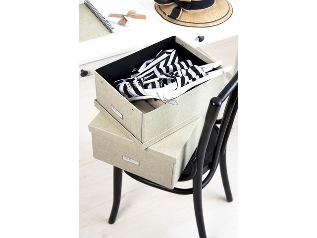 Oppbevaringsboks Bigso Katia M/Lokk Grå