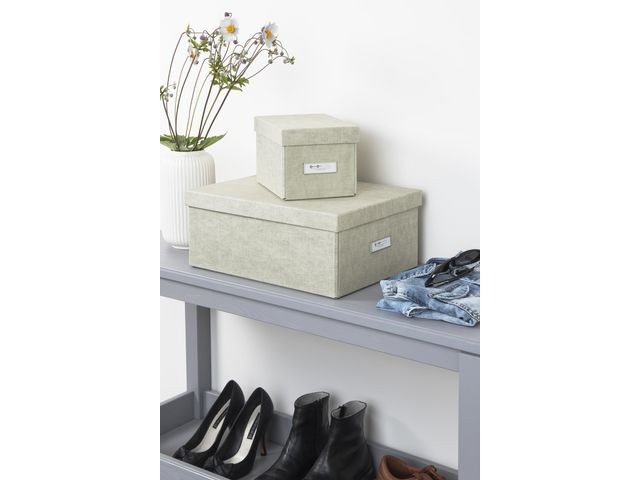 Oppbevaringsboks Bigso Karin M/Lokk Grå