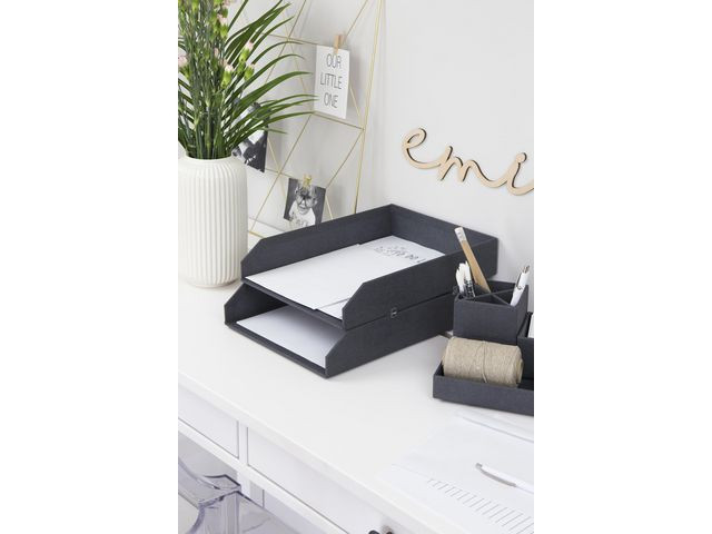 Brevkurv Bigso Håkan A4 Sort (2 stk)