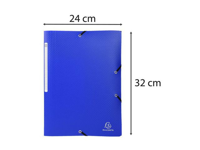 Strikkmappe Exacompta A4 Jewel Pp Blå (10 stk)
