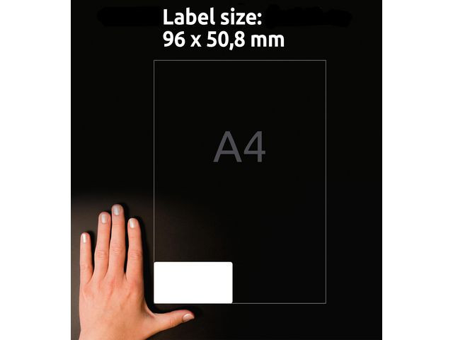 Etikett Avery Avtagbar 96X50,8 (240 stk)