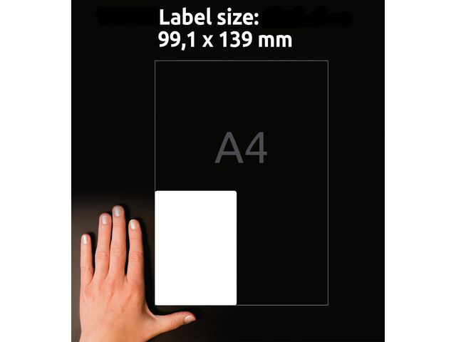 Etikett Avery Avtagbar 99,1X139Mm (120 stk)