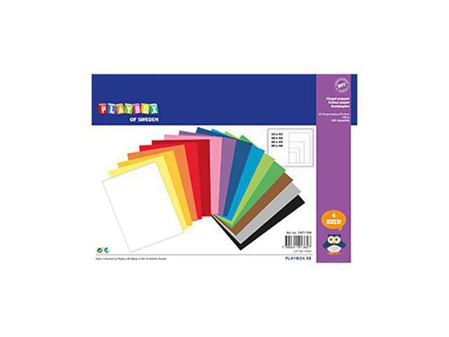 BildePapir Playbox 100G Ass Str & Farger