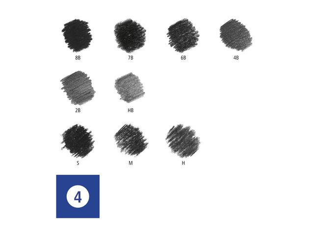 Staedtler Blyant til Skisse Kull Blandet sett (12)