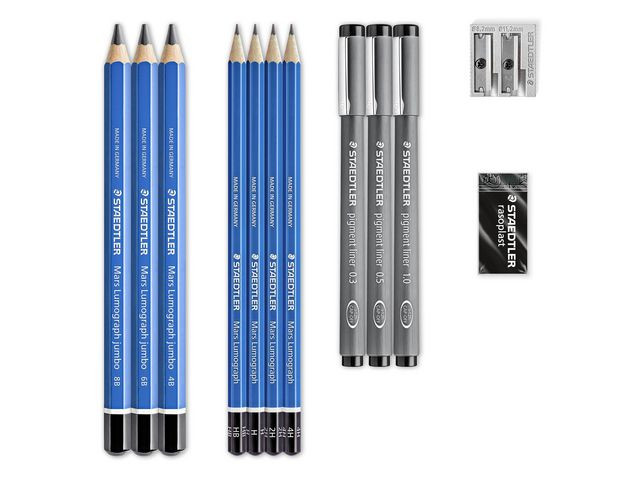 Tegnesett Staedtler Sketching (12 stk)