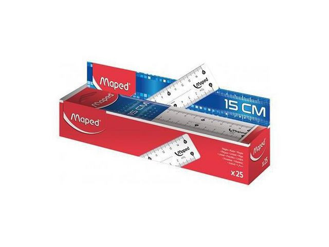 Linjal 1 Plast 15 Cm