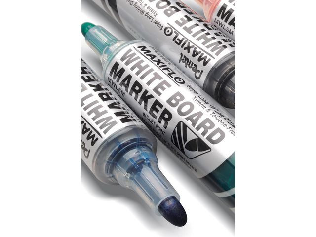 Whiteboardpenn Pentel Maxiflo M Rund Blå (12 stk)