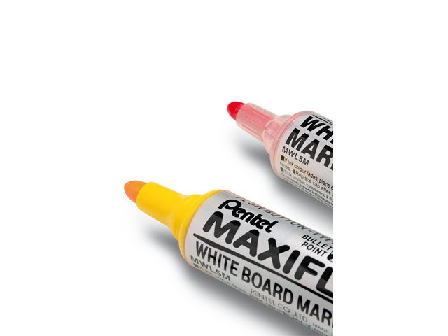 Whiteboardpenn Pentel Maxiflo M Rund Rød (12 stk)