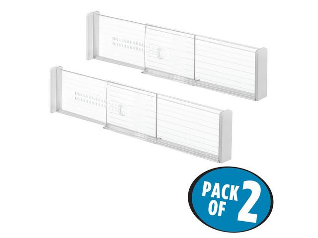 Skuffeavdeler Idesign Justerbar Høy (2 stk)