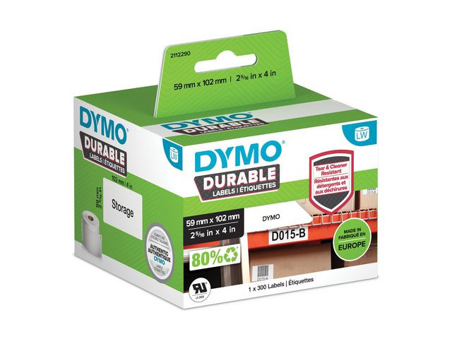 BildeEtikett Dymo Durable 59Mm X 102Mm (300 stk)