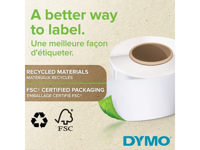 Etikett Dymo Durable 19Mm X 64Mm (900 stk)