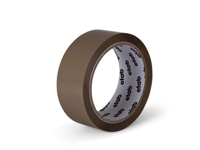 BildeEmballasjetape Etab Pp 50Mmx66M Brun (6 ruller)