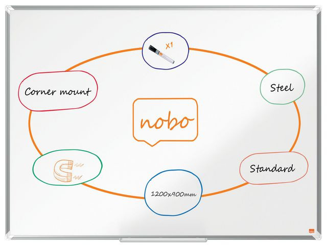 Whiteboard Nobo Premiump Lakk 120X90Cm