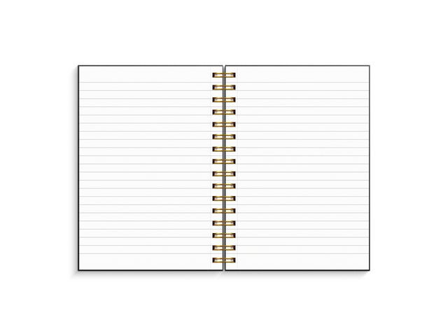 Notatbok Burde A5 Linjer 150S Sort