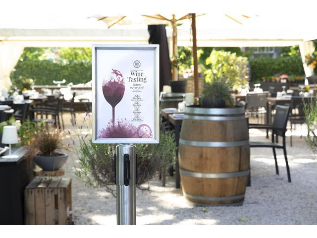 Plakatramme Securit Avsperring A4 Stål