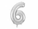 Ballong Joker Folie 86Cm Tall 6 Sølv