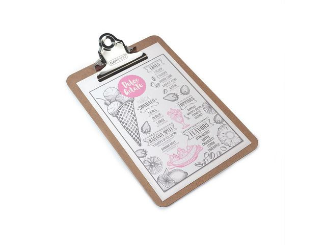 Ordrebrett Rapesco Hardboard A5 Brun