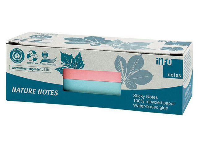 Notatblokk Info 40X50 Resirk Ass (12 stk)