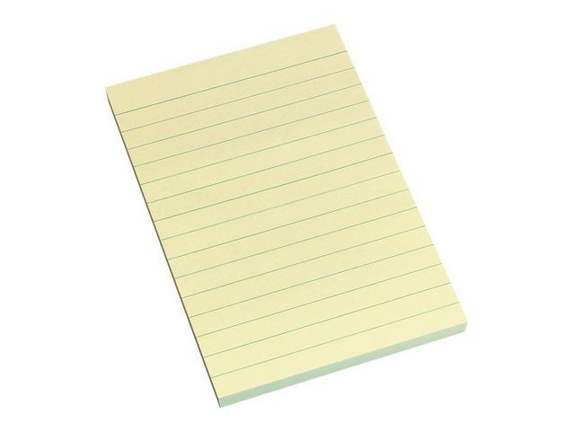 Notatblokk Info 100X150 Power Linj Gul